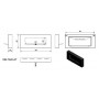 Настенный биокамин Kratki Delta Flat 400x900, TUV