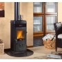 Печь-камин La Nordica Super Junior Nero черный - 5 кВт, ширина 36 см