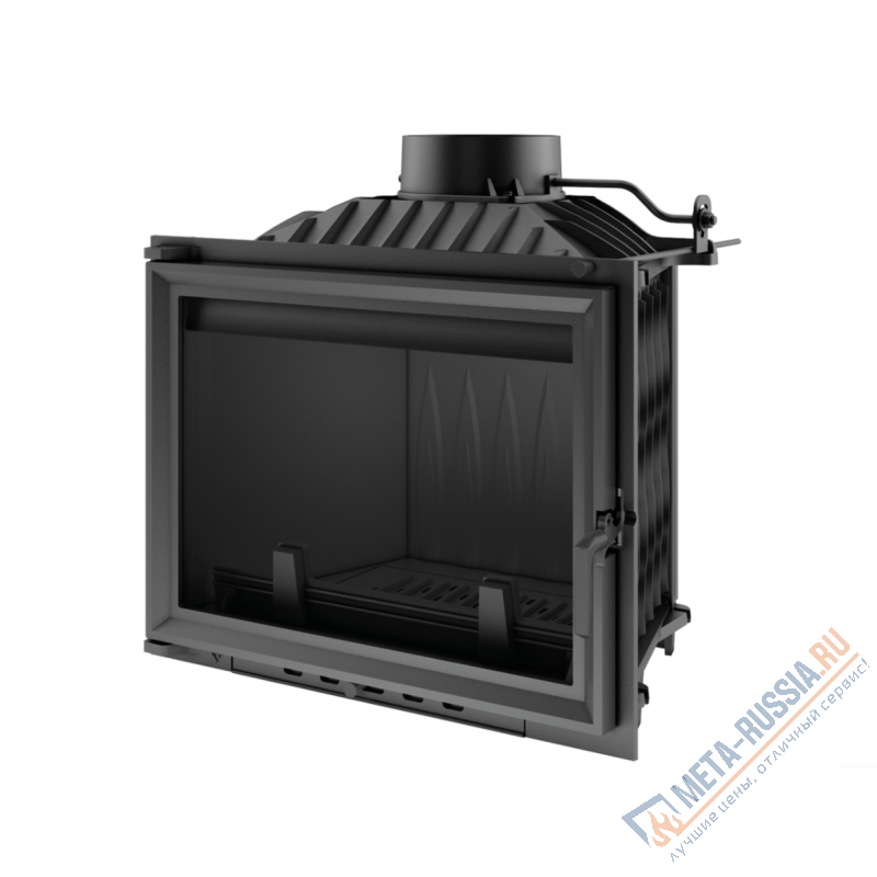 Каминная топка Kratki Eryk 700, 12 кВт, д.200, шибер, чистое стекло, CVP извне опция