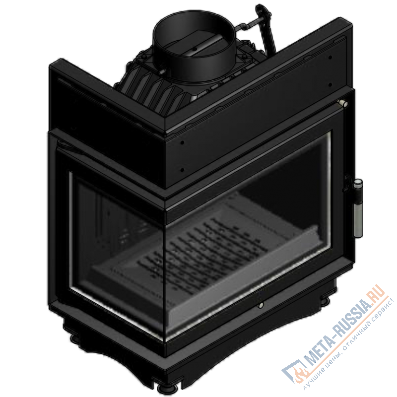 Каминная топка Kratki Maja/L/BS (угловое стекло слева)