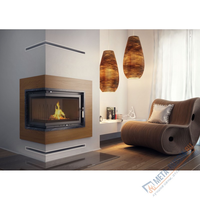 Каминная топка Kratki Maja/L/BS (угловое стекло слева)