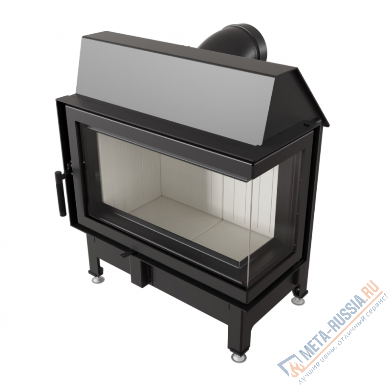 Каминная топка Kratki Zibi/P/BS (угловое стекло справа)