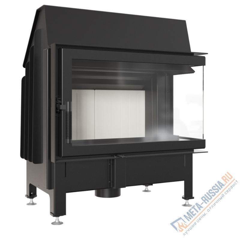 Каминная топка Kratki Zibi/P/BS (угловое стекло справа)