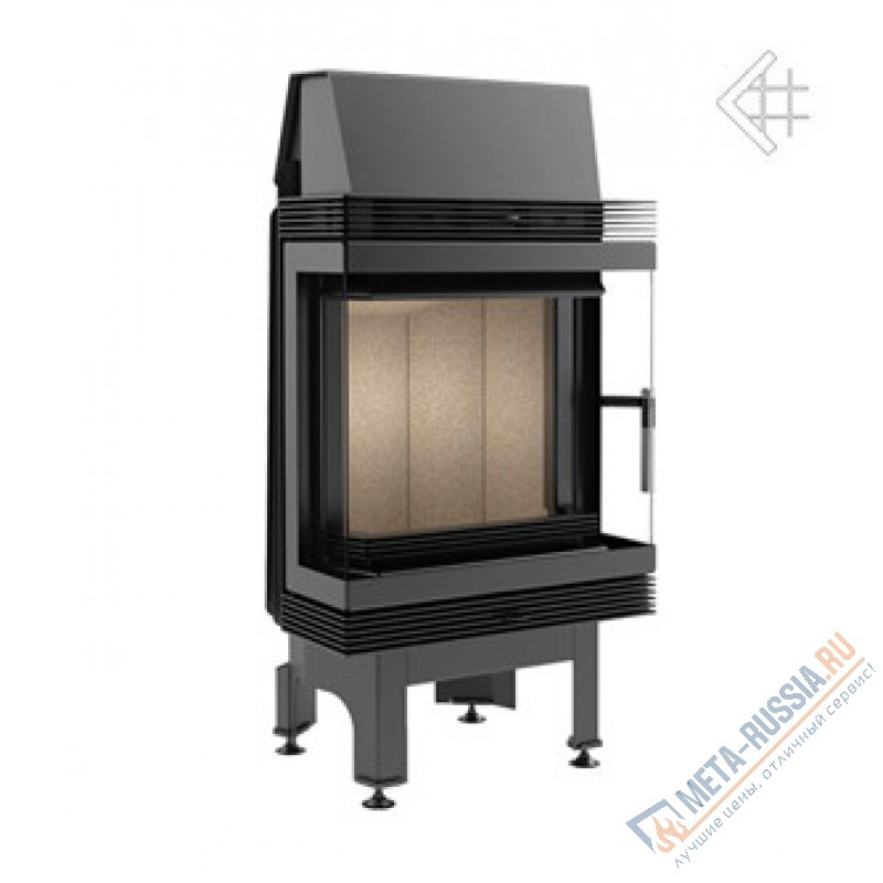 Каминная топка Kratki Blanka/LP/BS (угловое стекло слева-справа)