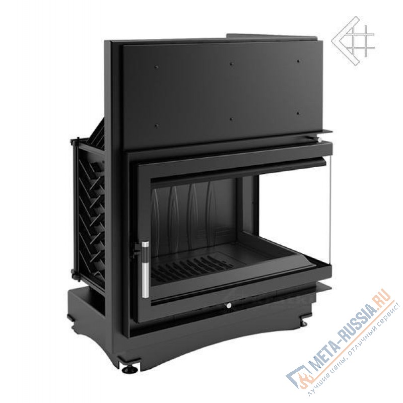 Каминная топка Kratki Oliwia/P/BS (угловое стекло справа)