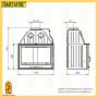 Каминная топка Metafire Мета Эльба 800Ш