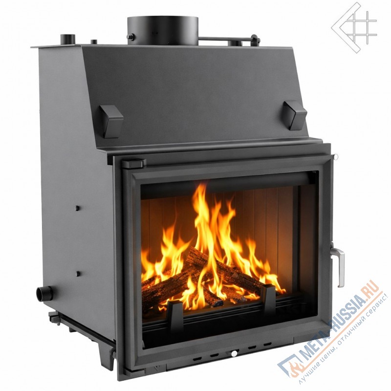 Каминная топка Kratki Zuzia/PW/19/W с водяным контуром 19 кВт