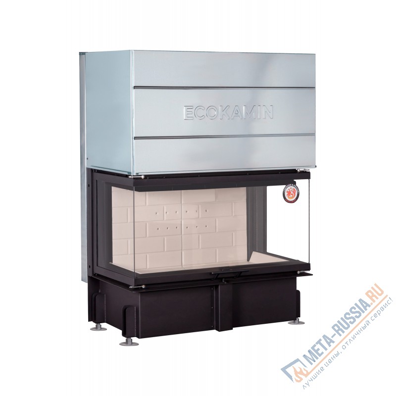 Каминная топка ЭкоКамин Дельта 1000К три стекла TDN1000K