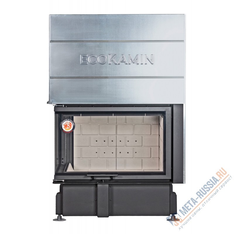 Каминная топка ЭкоКамин Дельта 800L TDN800L два стекла левая принтинг