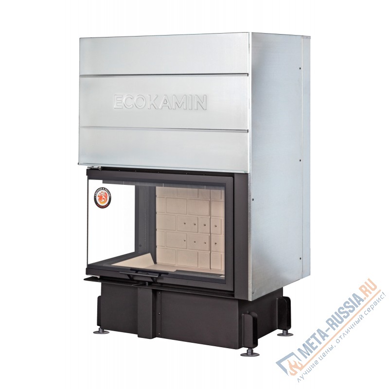 Каминная топка ЭкоКамин Дельта 800L TDN800L два стекла левая принтинг