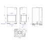 Каминная топка MCZ Forma 75 dx стекло слева
