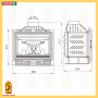 Каминная топка Мета Ardenfire Аврора 600