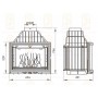 Каминная топка Мета Ardenfire Панорама 700