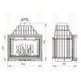 Каминная топка Мета Ardenfire Панорама 700