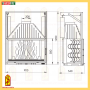 Каминная топка чугунная Ardenfire Камилла 900П с подъемной дверцей и стеклом — 18 кВт