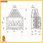 Каминная топка Ardenfire Камилла 800