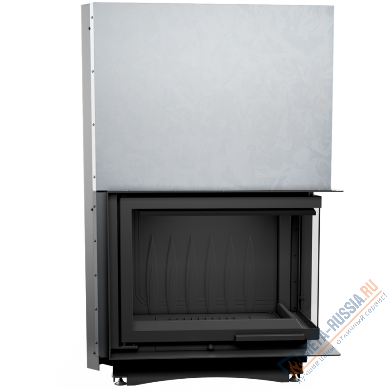 Каминная топка Kratki Amelia/P/BS/G (угловое стекло справа, гильотина)