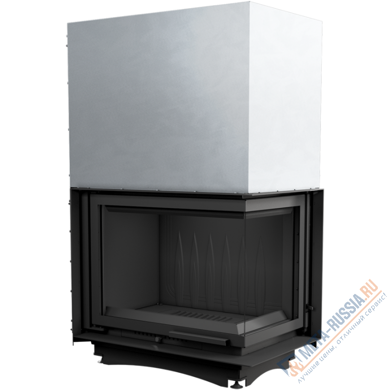 Каминная топка Kratki Amelia/P/BS/G (угловое стекло справа, гильотина)