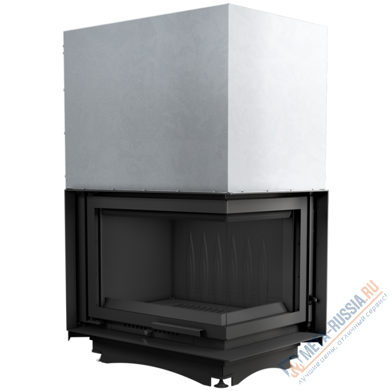 Каминная топка Kratki Zuzia/P/BS/G (угловое стекло справа, гильотина)