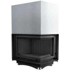 Каминная топка Kratki Zuzia/P/BS/G (угловое стекло справа, гильотина)