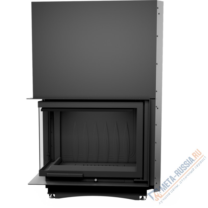 Каминная топка Kratki Amelia/L/BS/G (угловое стекло слева, гильотина)