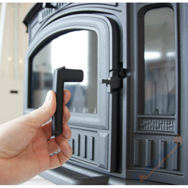 Печь-камин чугунная Kratki Koza K9, до 100 кв.м, 10 кВт, д.150, чистое стекло Печь-камин чугунная Kratki Koza K9, до 100 кв.м, 10 кВт, д.150, чистое стекло