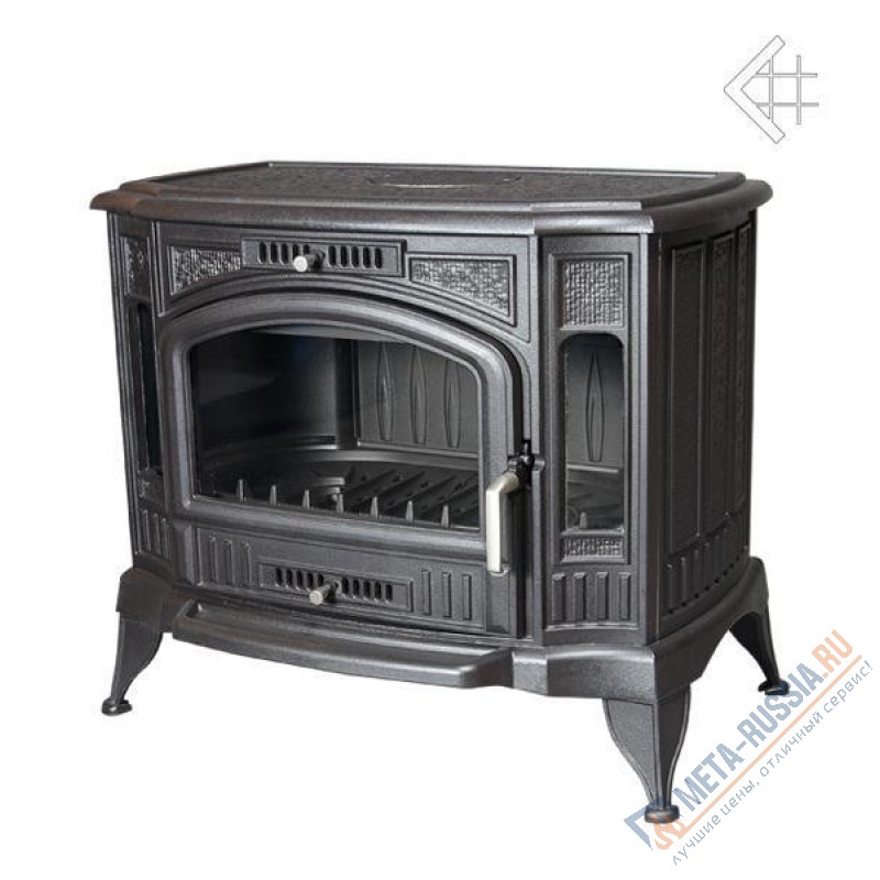 Печь-камин чугунная Kratki Koza K9, до 100 кв.м, 10 кВт, д.150, чистое стекло Печь-камин чугунная Kratki Koza K9, до 100 кв.м, 10 кВт, д.150, чистое стекло