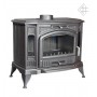 Печь-камин чугунная Kratki Koza K9, до 100 кв.м, 10 кВт, д.150, чистое стекло Печь-камин чугунная Kratki Koza K9, до 100 кв.м, 10 кВт, д.150, чистое стекло
