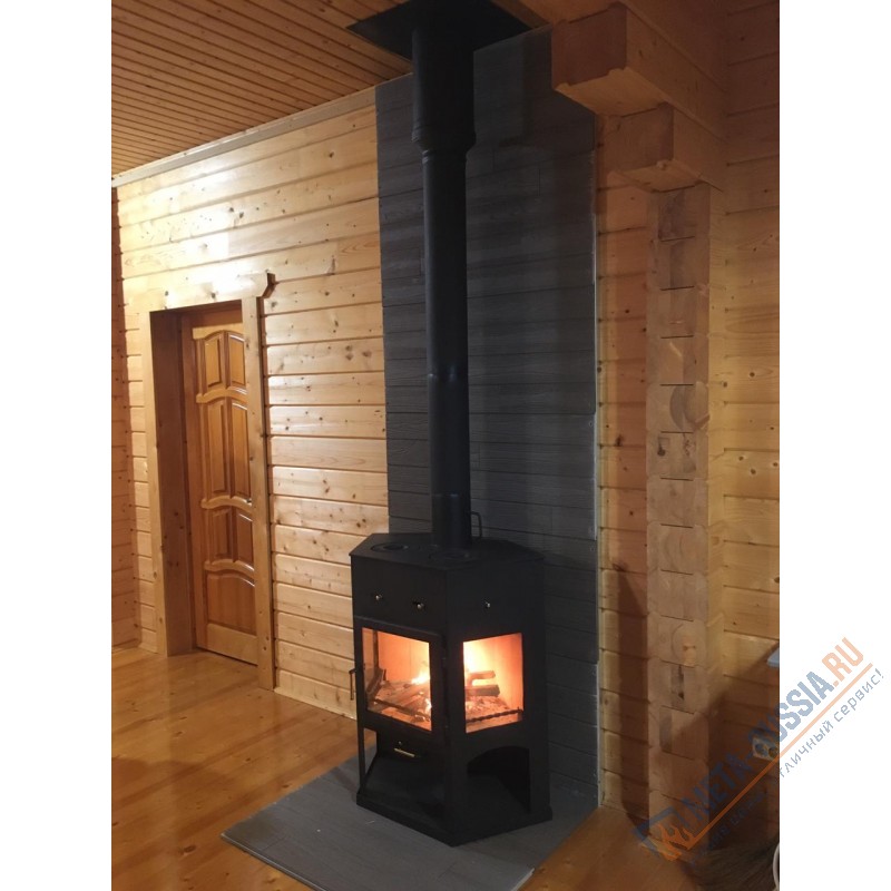 Печь-камин Мета-Бел Енисей с плитой АОТ-11,0