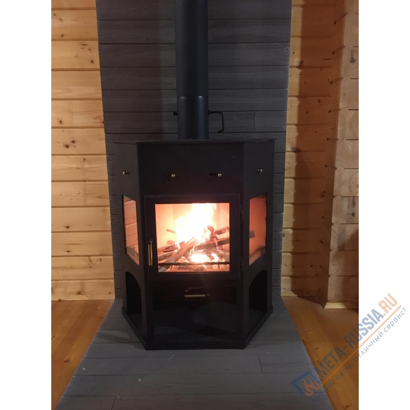 Печь-камин Мета-Бел Енисей с плитой АОТ-11,0
