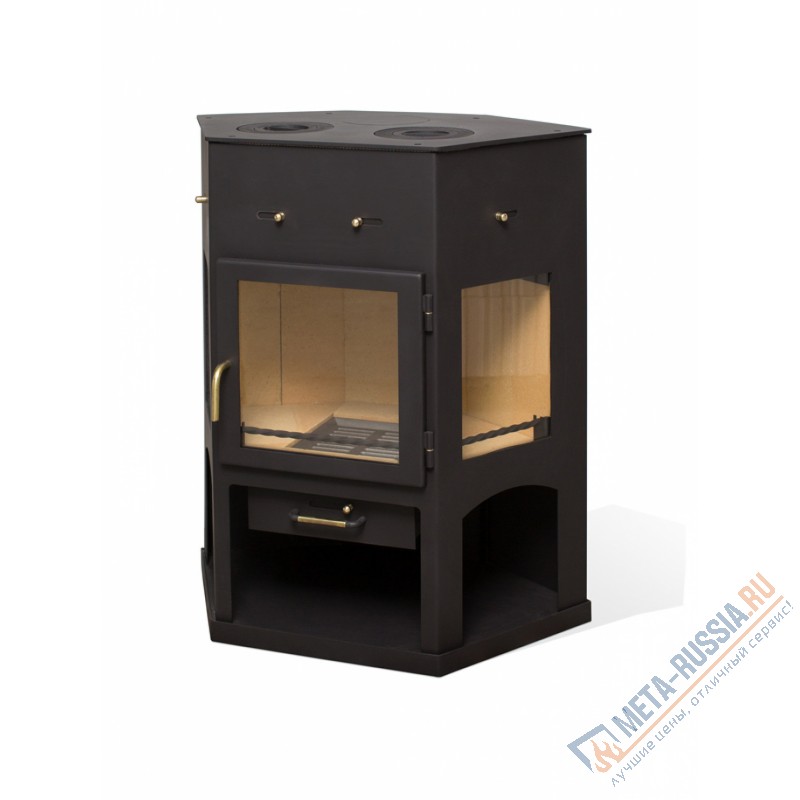 Печь-камин Мета-Бел Енисей с плитой АОТ-11,0