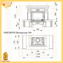 Каминная облицовка Мета Ноктюрн Имперадор 700