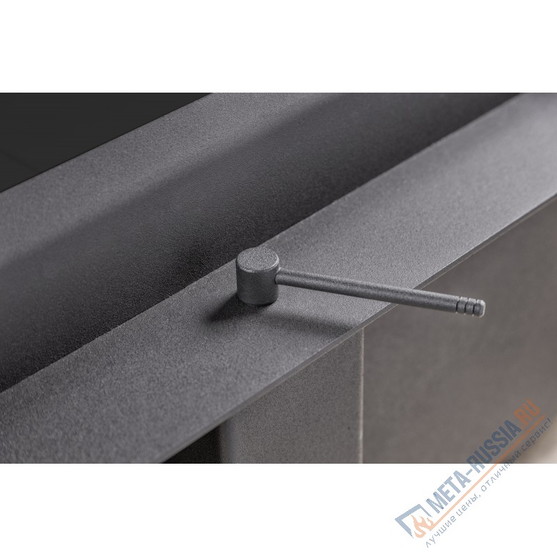 Каминная топка ЭкоКамин Дельта 1000PB ТDN1000PB принтинг черный шамот подовое горение