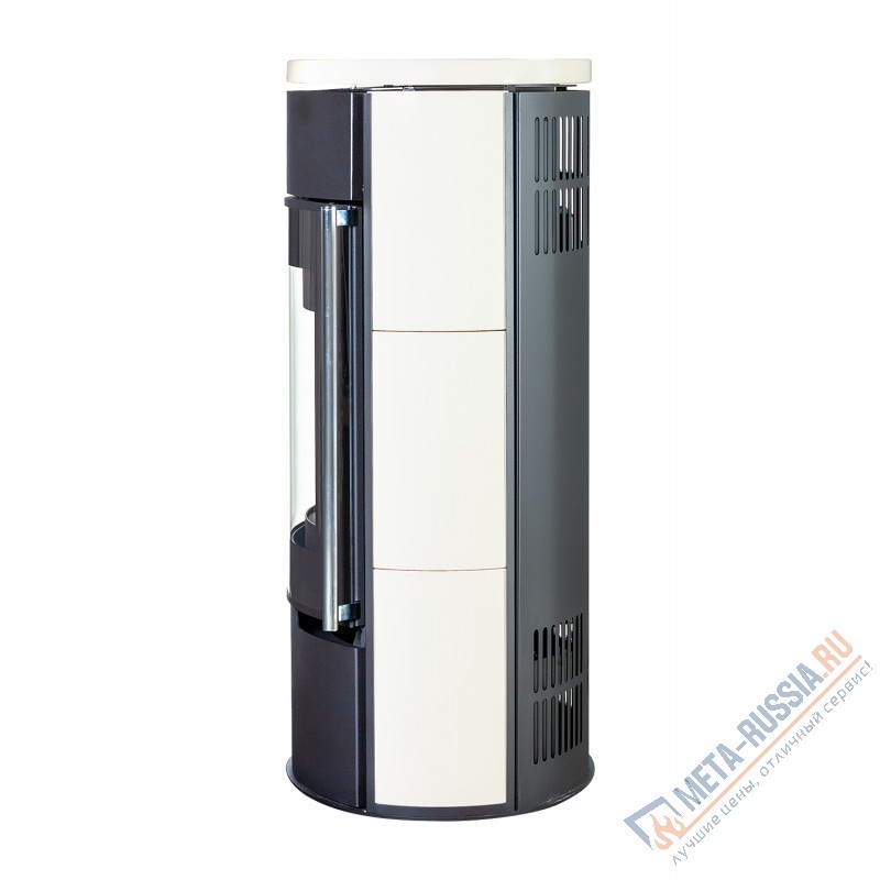 Печь-камин Экокамин Торонто майолика кремовая