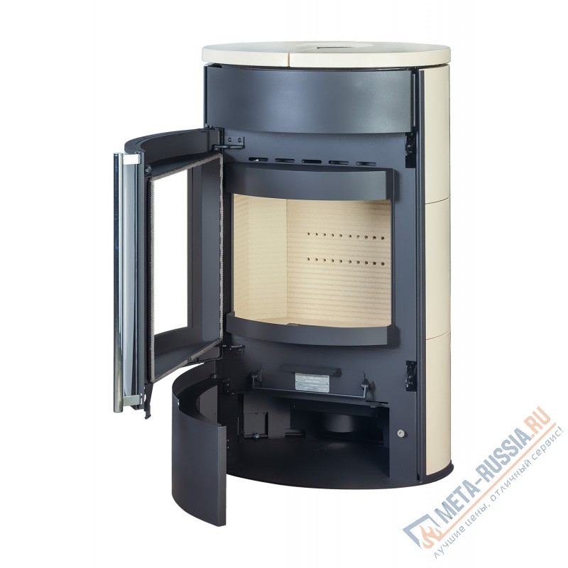 Печь-камин Экокамин Торонто майолика кремовая