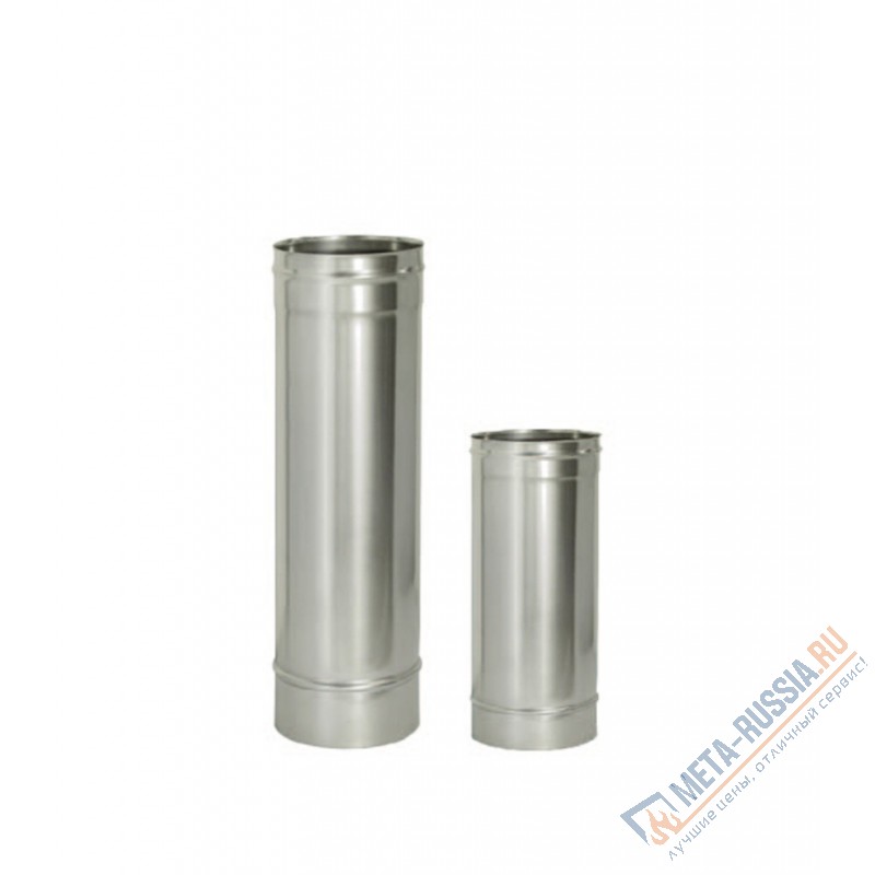 Труба дымоход Дымок нерж (AISI 439/0,5 мм) L-1,0 м