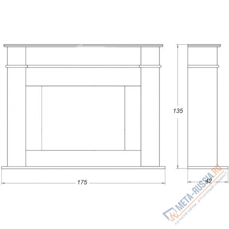 Каминный портал Madeira Calisto