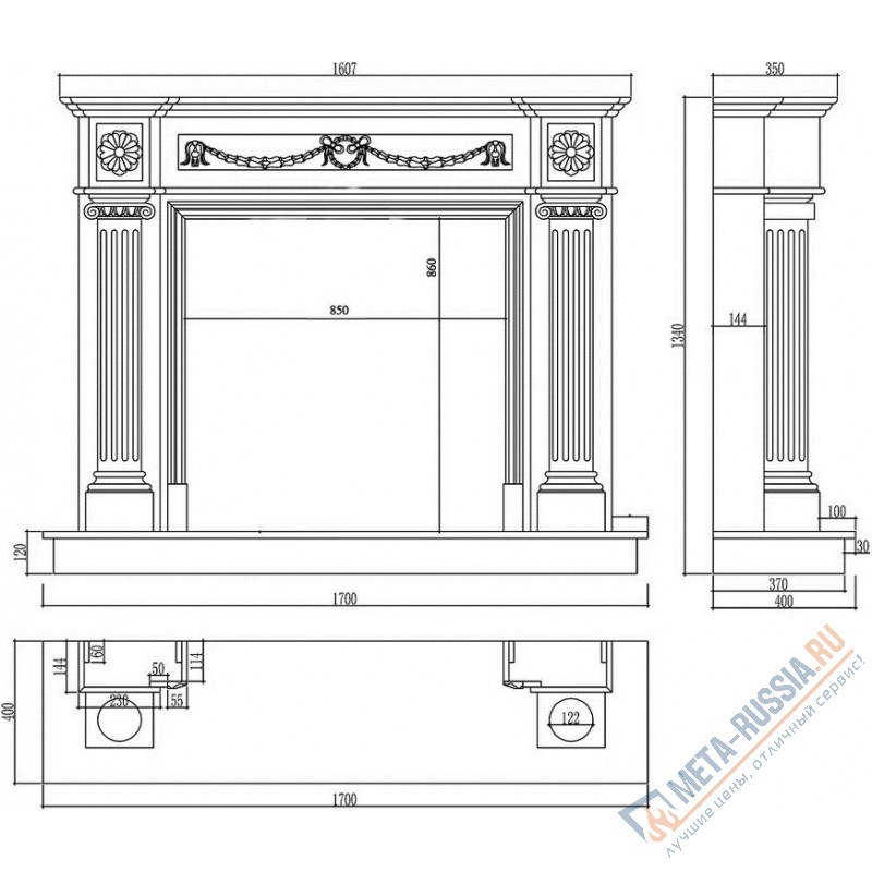 Каминный портал Madeira CASSANDRA