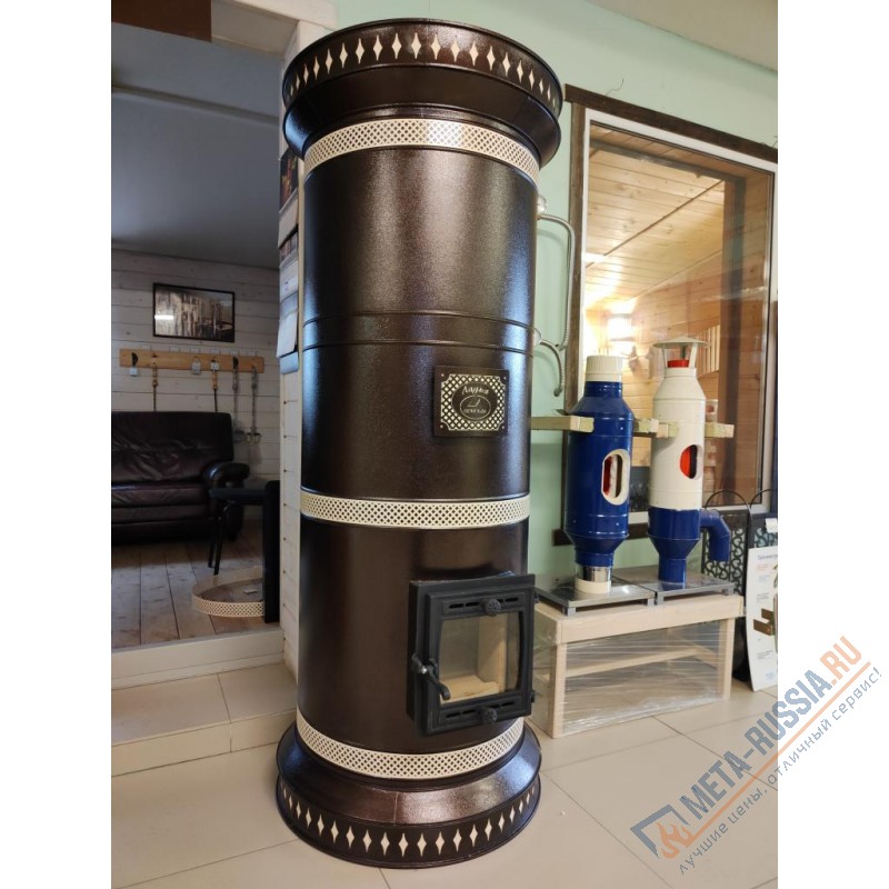 Печь круглая отопительная КДМ Ладья
