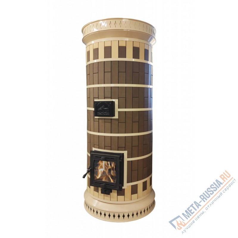 Печь-камин КДМ Сударыня в облицовке Керми Лето