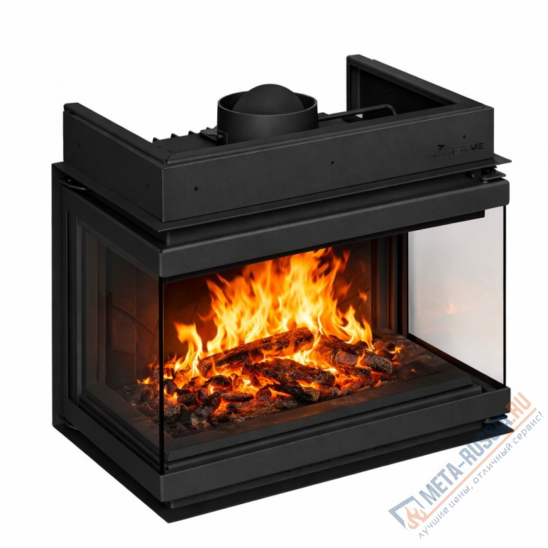 Каминная топка ECHA-TECH ECT Font/700/LR 14 кВт, 738/X/451, трехстороннее стекло