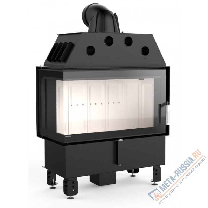 Каминная топка DEFRO HOME INTRA ME BL, 907/535/482 мм, угловое стекло слева