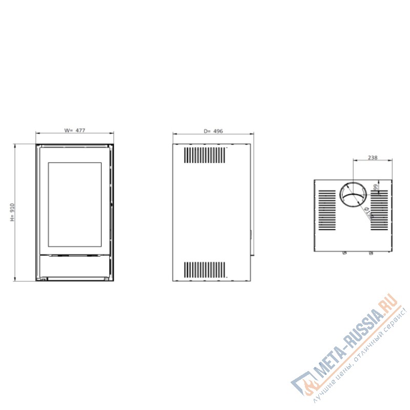 Печь-камин Solzaima Tek System Eco