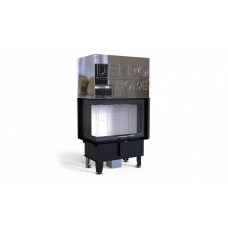 Каминная топка DEFRO HOME INTRA SM BL G, 755/548/498 мм, угловое стекло слева, гильотина