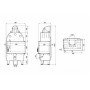 Каминная топка DEFRO HOME INTRA SM BL MINI 667/465/412 мм угловое стекло слева