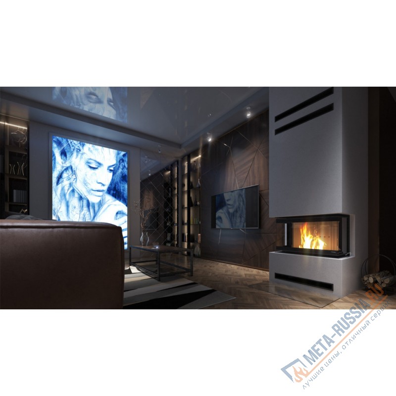 Каминная топка DEFRO HOME INTRA SM C, 753/477/337 мм, трехсторонний