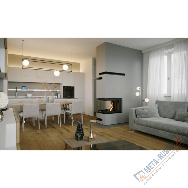 Каминная топка DEFRO HOME INTRA SM U G, 580/550/775 мм, трехсторонний, гильотина