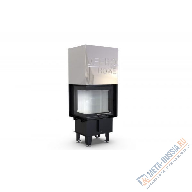 Каминная топка  DEFRO HOME INTRA XSM BL MINI G, 519/478/430 мм, угловое стекло слева, гильотина