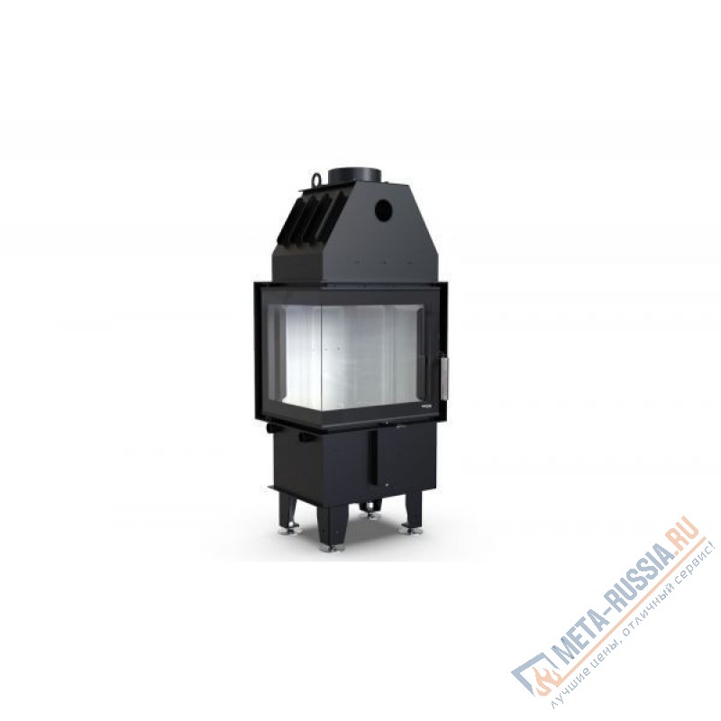 Каминная топка  DEFRO HOME INTRA XSM BL MINI, 500/465/412 мм, угловое стекло слева