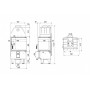 Каминная топка DEFRO HOME INTRA XSM BP MINI, 500/465/412 мм, угловое стекло справа